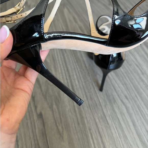 Jimmy Choo Glossy Black Strappy Heels - Picture 7 of 7